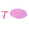 Silicone Lid Dustproof Hot and Cold Beverage Cup Cover with Flower Shape Handle for Kitchen Home