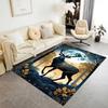 Floral Deer Rug Home Carpet Non Slip Office Decor Gift Living Room Bedroom