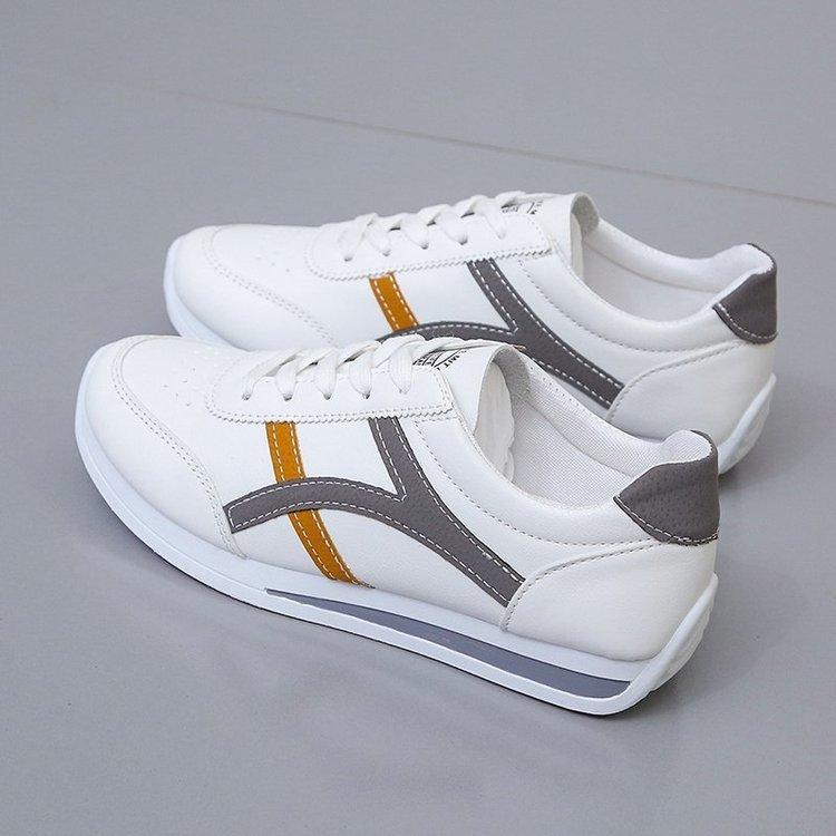 Scarpe da ginnastica e tempo libero da studente, colore a contrasto, traspiranti, base piatta, taglia grande, nuova collezione primavera