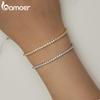 BAMOER Wyróżnione oferty marki 925 Sterling Silver Sparkling Strand regulowana bransoletka