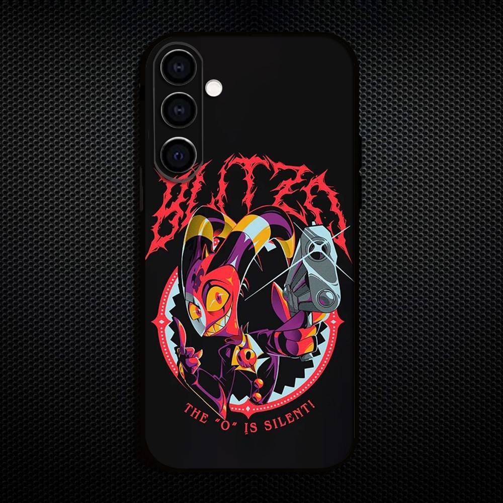 H-Helluva B-Boss Anime Phone Case For Samsung Galaxy A73,A72,A71,A70,A53,A52,A51,Others Soft Black Cover
