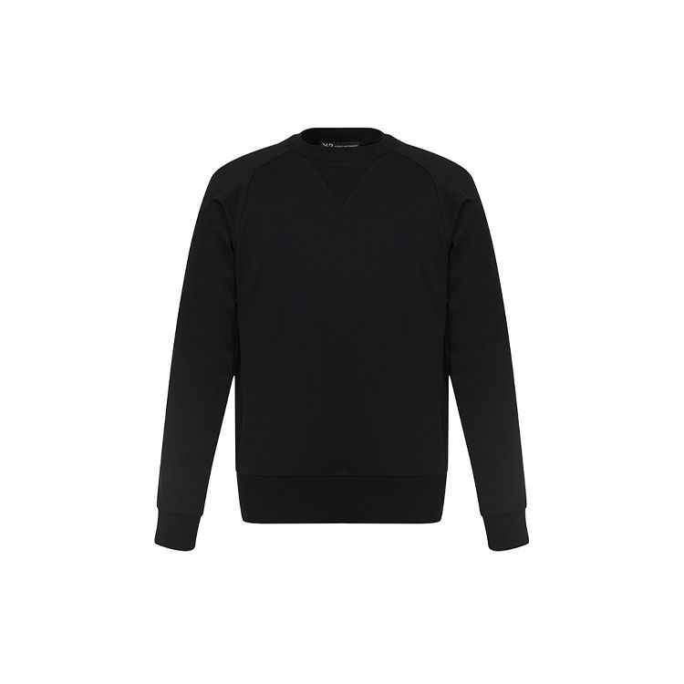 Y-3 Large Back Logo Cotton Sweatshirt Men Tops Black S13583