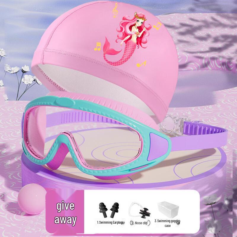 Yuzhan Kids  Swimming Goggles with Swim Cap Set