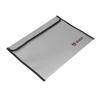 Fireproof File Bag Waterproof Heat Resistance Folder Bag for Drone Battery Mobile Power Card Grey