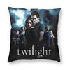 Die Twilight Saga Biss zum Morgengrauen Kissenbezug Schlafzimmer Haus Dekorativ Geschenk Kissenhülle Quadratisch Reißverschluss Kissenbezüge Satin Weich