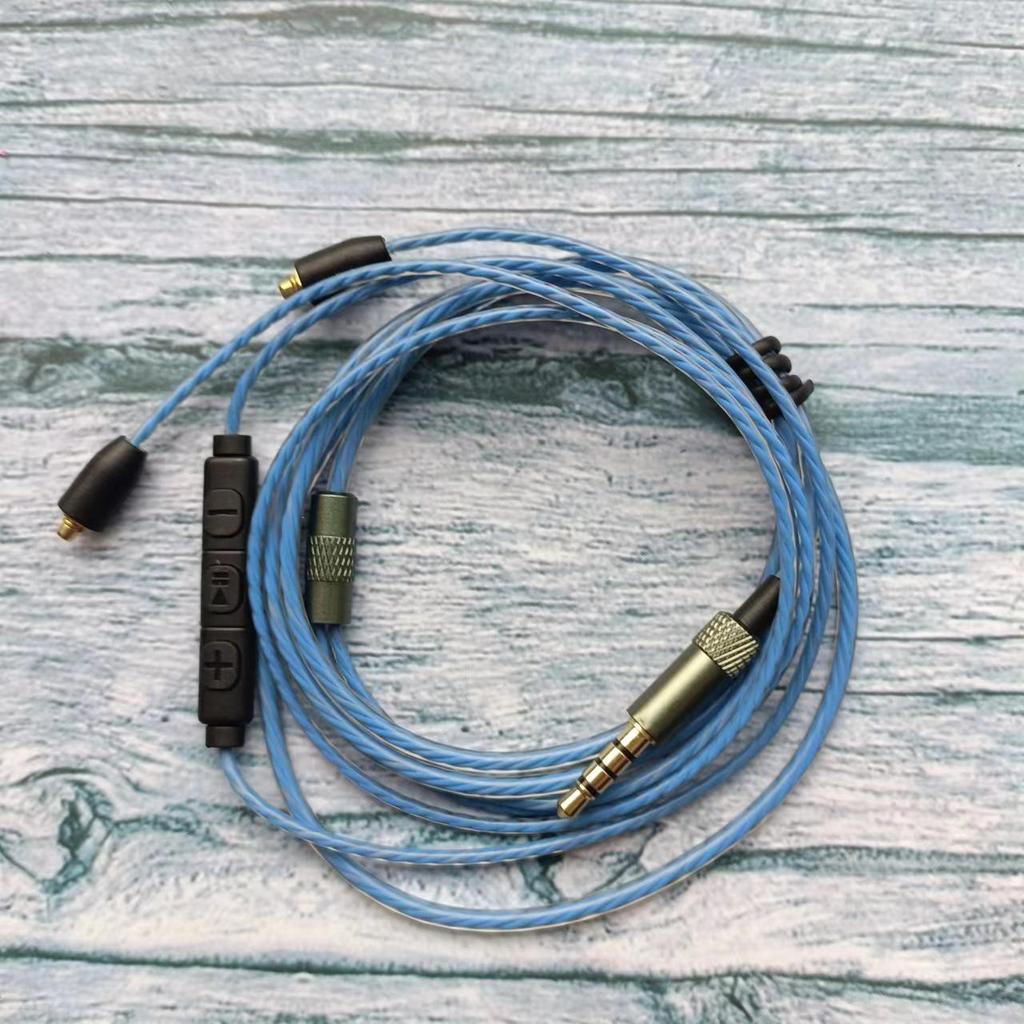 Premium MMCX Upgrade Cable with Mic & Control for Shure SE215/425/535/846 and UE900 Earphones