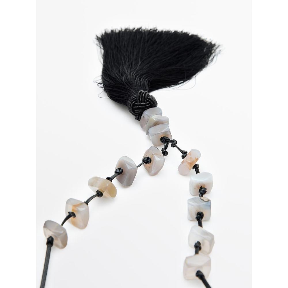 Rhinestone Tassel Necklace 04602608800