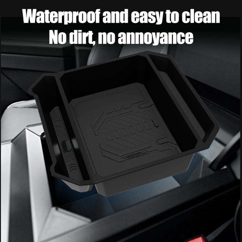 ABS Center Console Storage Tray for Vehicle Waterproof Organizer Improving Efficiency Quick Install