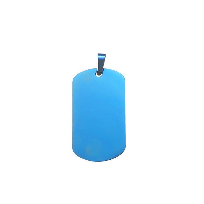 Gold-Plated Titanium Steel Military Dog Tag Necklace with Custom Engraving