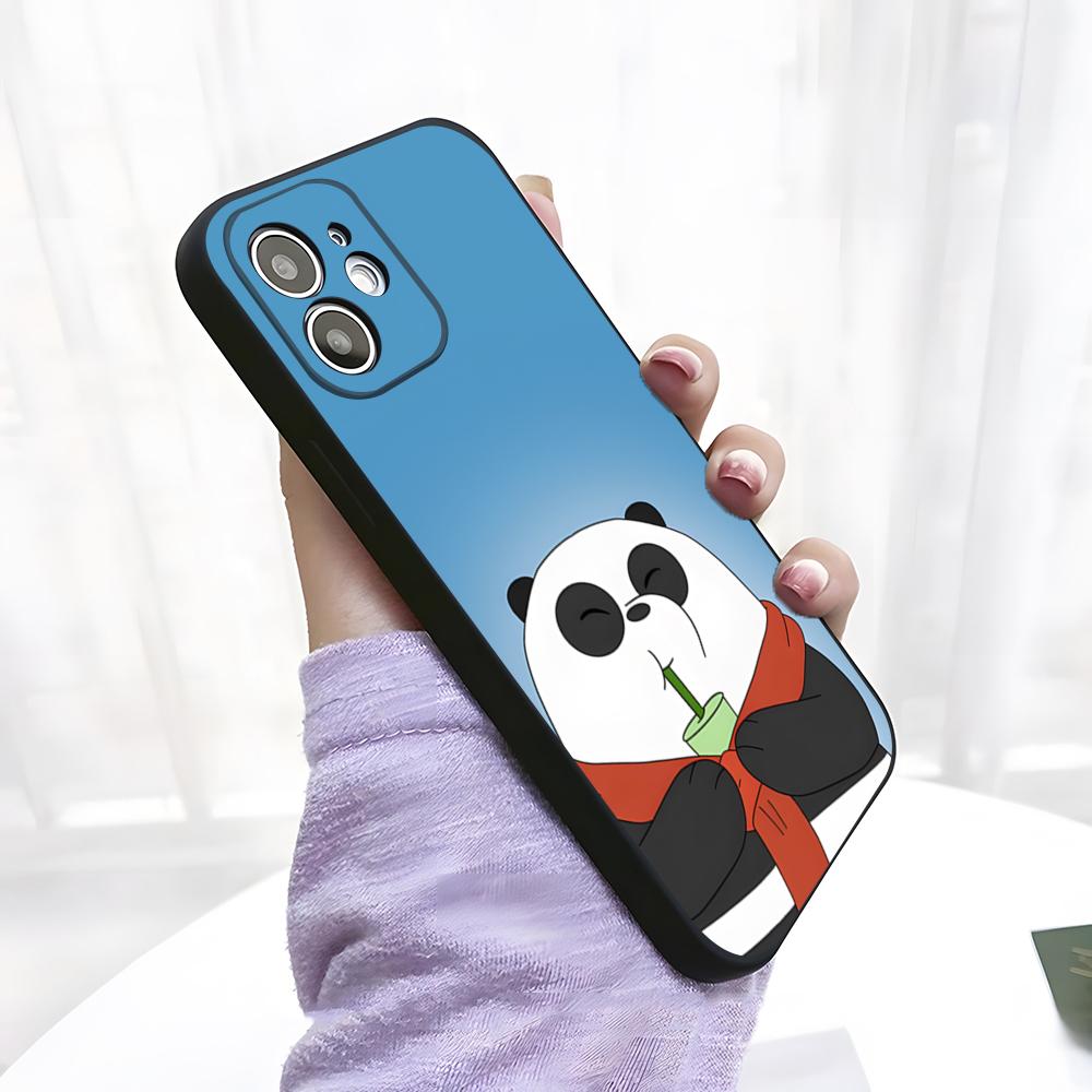 Funny P-Panda Phone Case For IPhone 17 Pro Max 15 Pro 16 14 Plus 12 13 Mini 11 Pro Shockproof Soft Cover