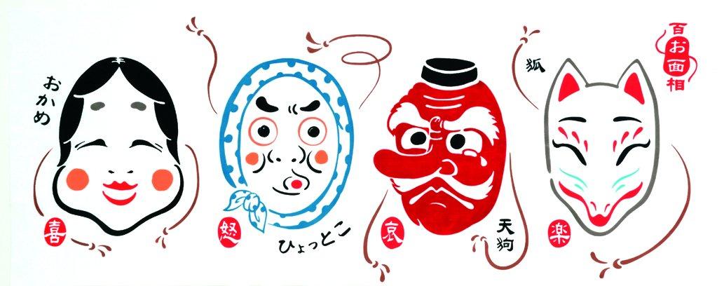 

Miyamoto Towel Kenema Japanese Hand 36 x 51651 Towel, Chū-dyed Pattern, Omen, 90cm,