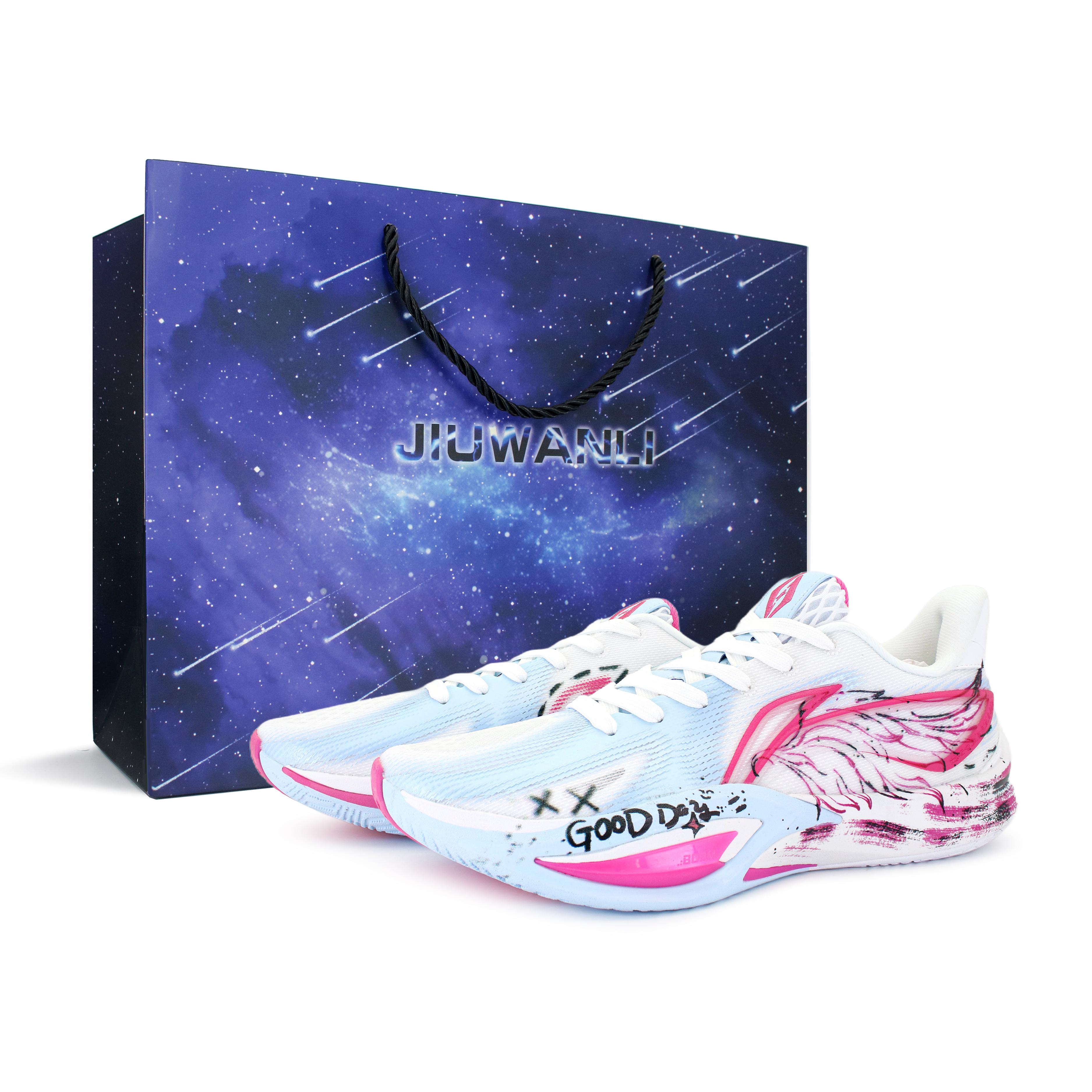 

Li Ning Speed 3 Поддерживающая посадка с амортизацией Легкие Дышащие Низкие Баскетбольные кроссовки с технологией BOOM Мужские Сине-розовые ABAW007-1(Команда2012-YLS) 42