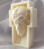 DIY 2D/3D Jesus Mary Statue Resin Gypsum Silicone Mold Cross Jesus Statue Sculpture Candle Silicone Mold gypsum mould wax mold