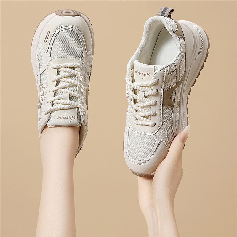 Korean version shows small and heightening sports shoes, lightweight new platform fashion running casual shoes, dad shoes and women's shoes
