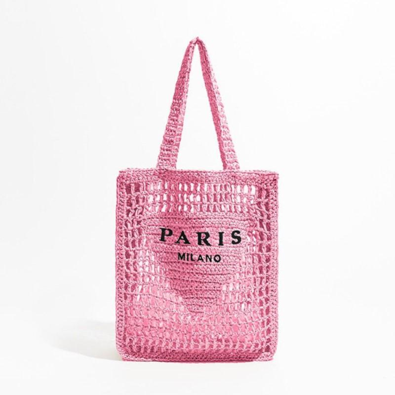 Сумки из бежевой соломы Harajuku для женщин — фото 6