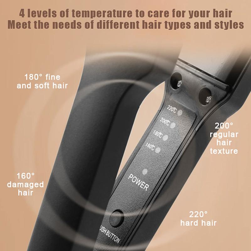 Ceramic Hair Straightening Irons Dual Use Professional With 30S Fast Warm Up For All Hair Types