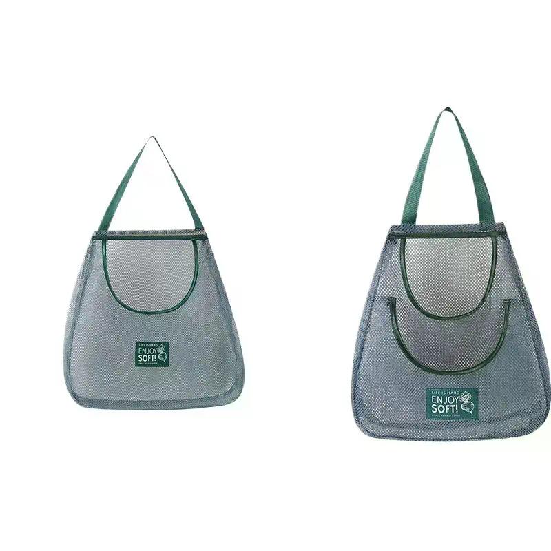 1PC Portable Hanging Mesh Storage Bag Multi-purpose Breathable Kitchen Fruit And Vegetable Hanging Bags