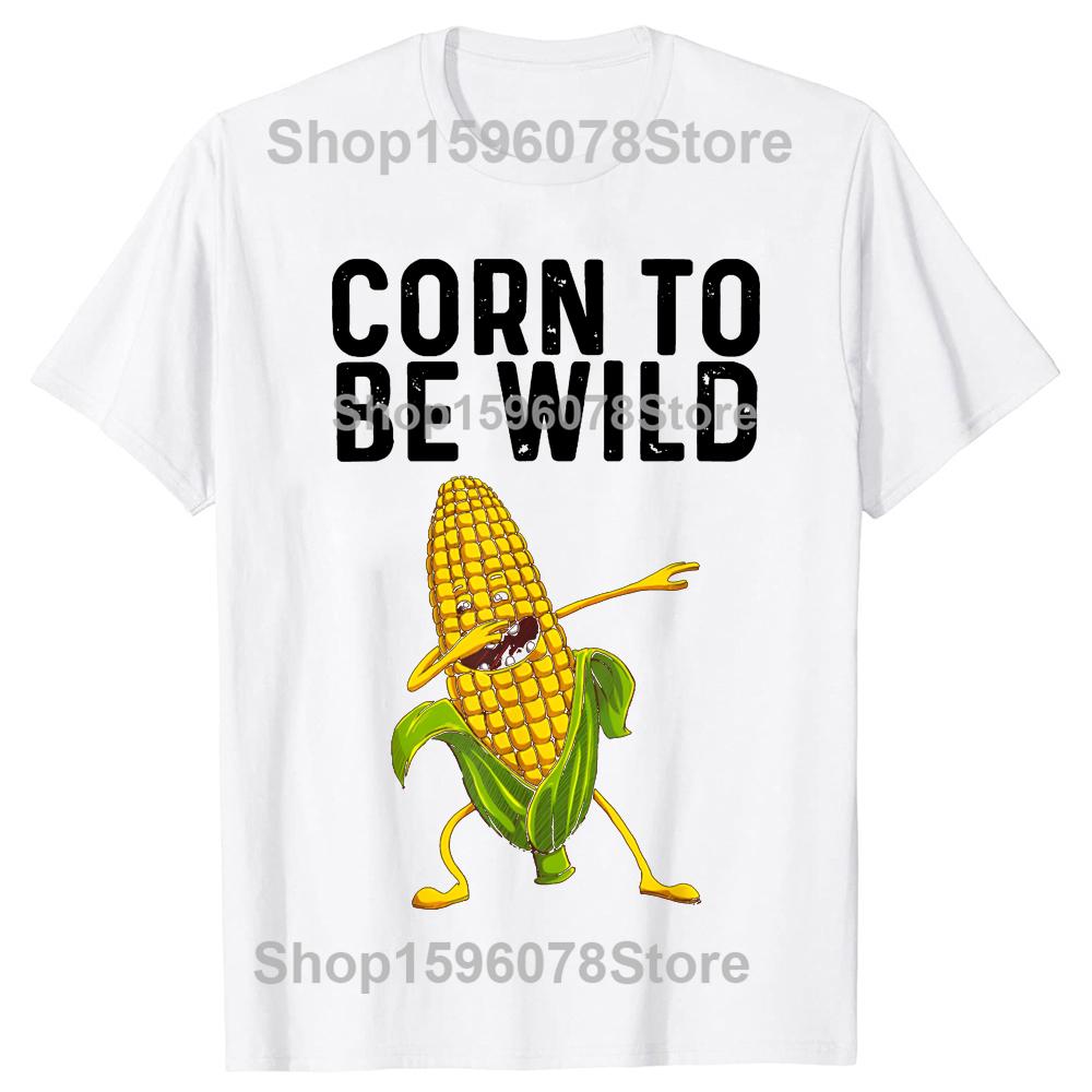 Rolig majsbondes klassiska t-shirt sommar herr damkläder mode t-shirts bomull kortärmad överdimensionerad lös t-shirt toppar