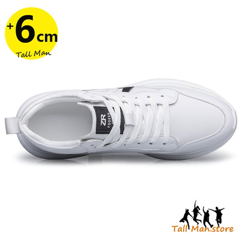 Sneakers Elevator Shoes Men Sports  Heightening  Height Increase Insole 6cm Man Daily Life High Tall