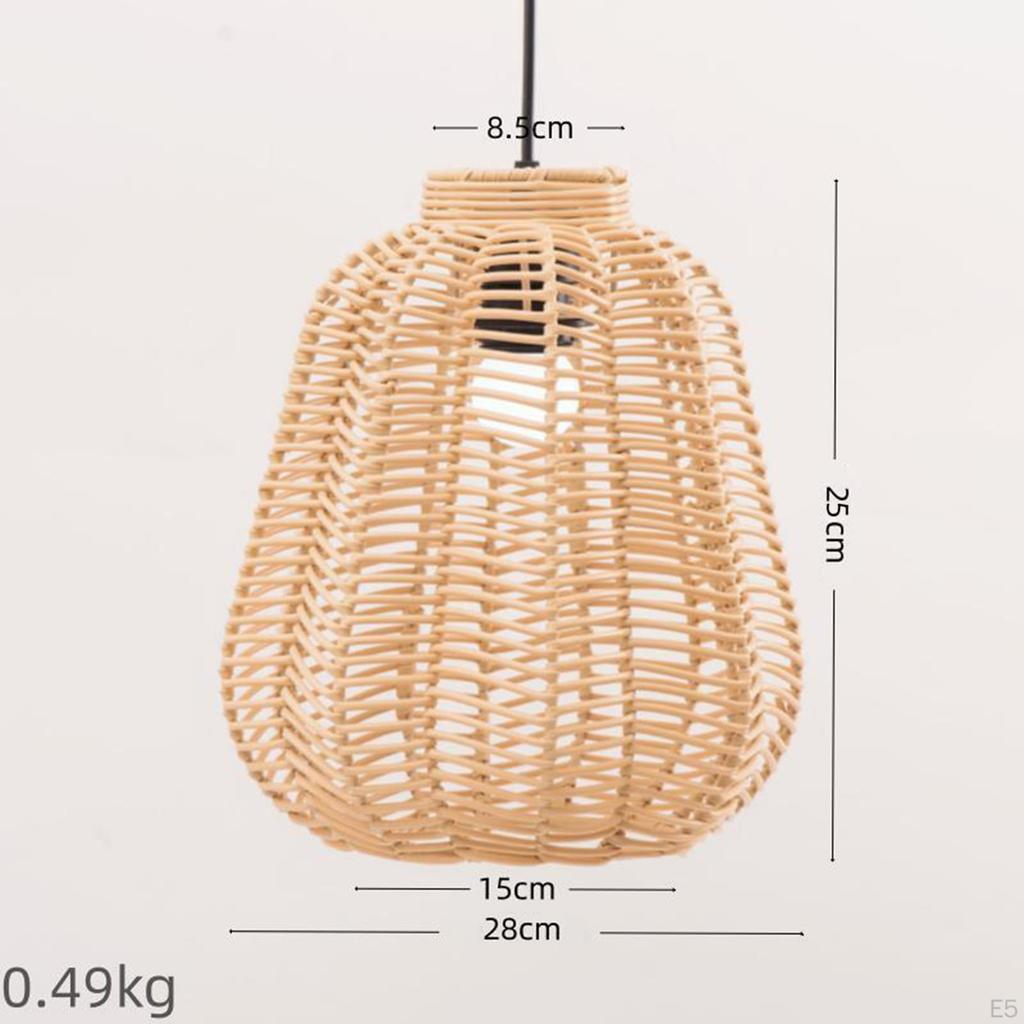 Woven Lampshade Pendant Light for Modern Home Decor