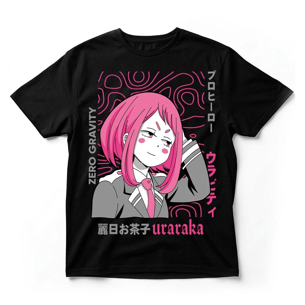 My Hero Academia Uraraka Ochaco Zero Gravity TShirt Pink Anime Graphic Tee S