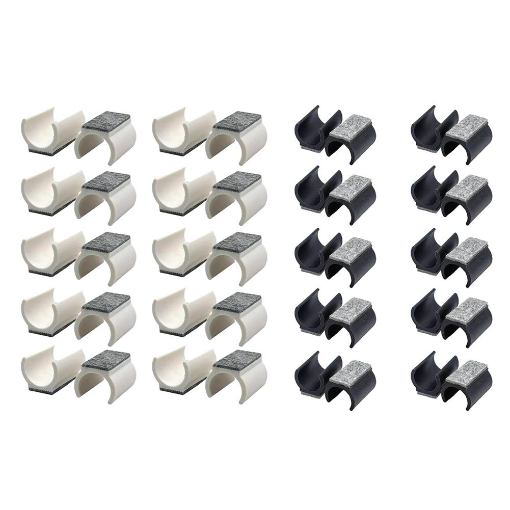 20 Felt Chair Leg Covers U Shaped for Floor Protection Noise Reduction Compatible with Office Dining and Bar Chairs
