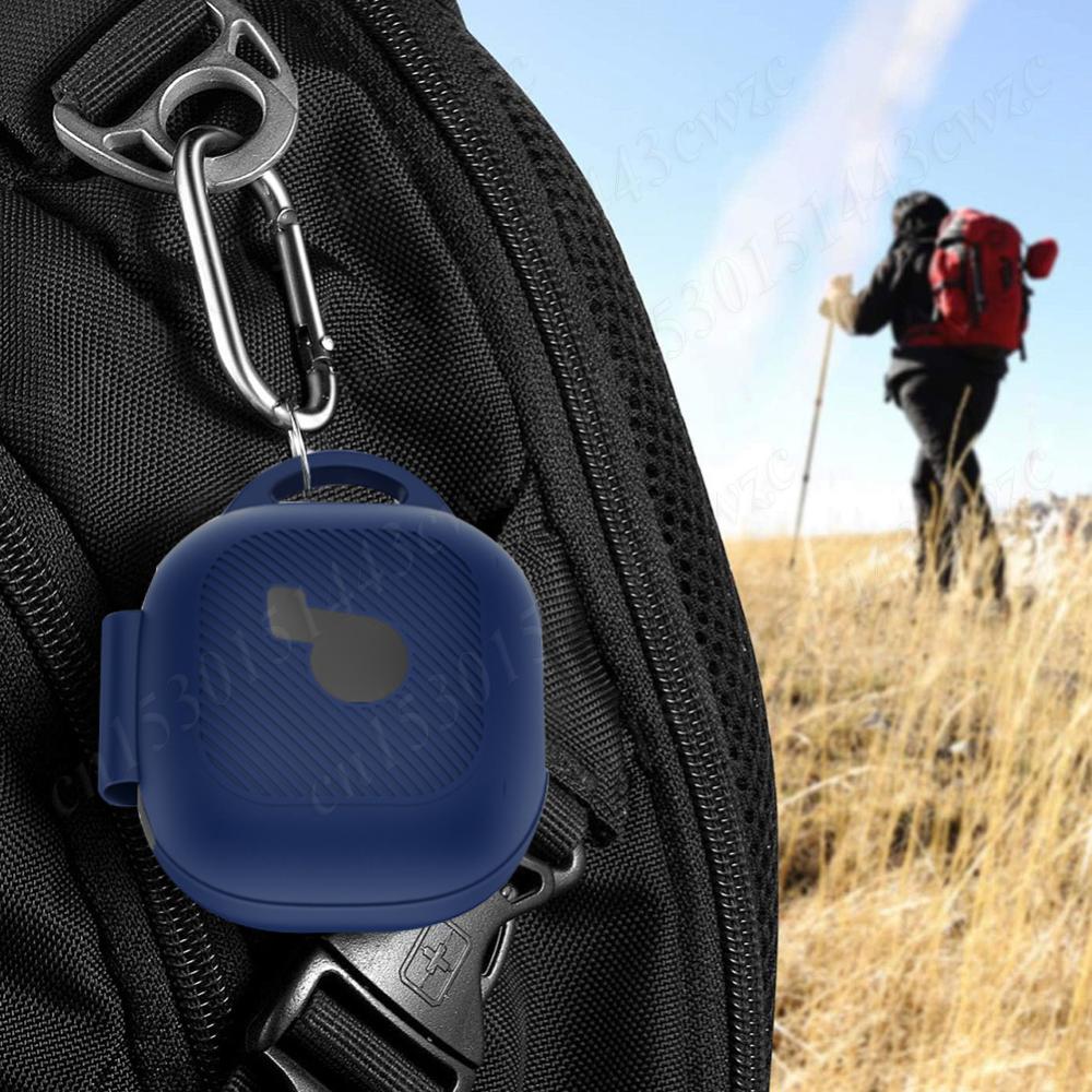 Silicone Case with Carabiner Protective Skin Cover Shockproof Earbuds Case Cover for Anker Soundcore P40i Earbuds Charging Case