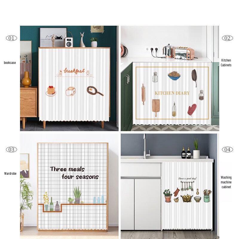 Lilang Cabinet Door Privacy Curtain