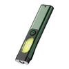 LED Keychain Flashlight With Magnet Clip Portable Rechargeable Lamp Waterproof Outdoor Warning Torch UV Light S7T9