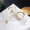Butterfly Bow Brooch Brooch Accessories Female Fashion Suit Cardigan Large Pins Hundred Pearl Shawl Buttons Brooch Jewelry