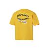 PUMA Letter Logo Print Loose Round Neck Short Sleeve T-Shirt Men Tops Yellow 536087-85