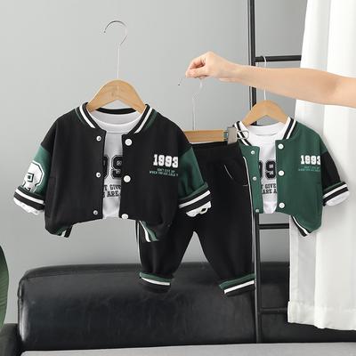 Children's Baseball Jacket Boy Bomber Jacket Spring Autumn Cool Boy Coat Kids Letter Print Outerwear