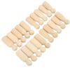 10 Pcs Wooden Peg Doll 75mm 3.0in Safe BurrFree Develop HandsOn Skills DIY Accessories for Decoratio