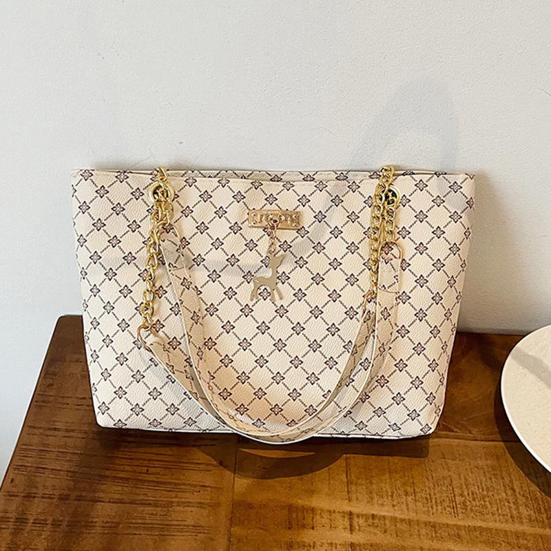 Nákupní tašky pro ženy PU kůže potištěná kabelka osobnost velká kapacita podpažní taška přes rameno designová taška