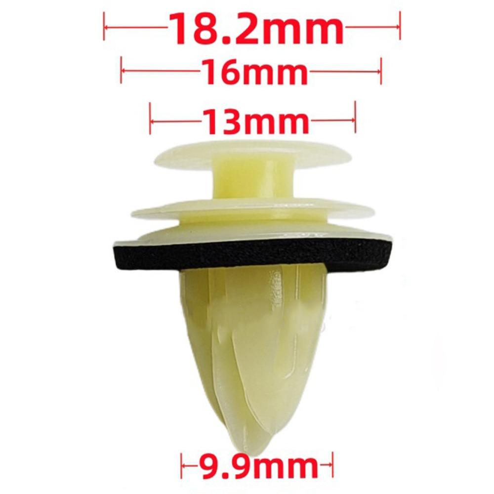 100Pcs Door Buckle Retainer Fastener Rivet Rivet Kit Car Interior Seal Ring Hole