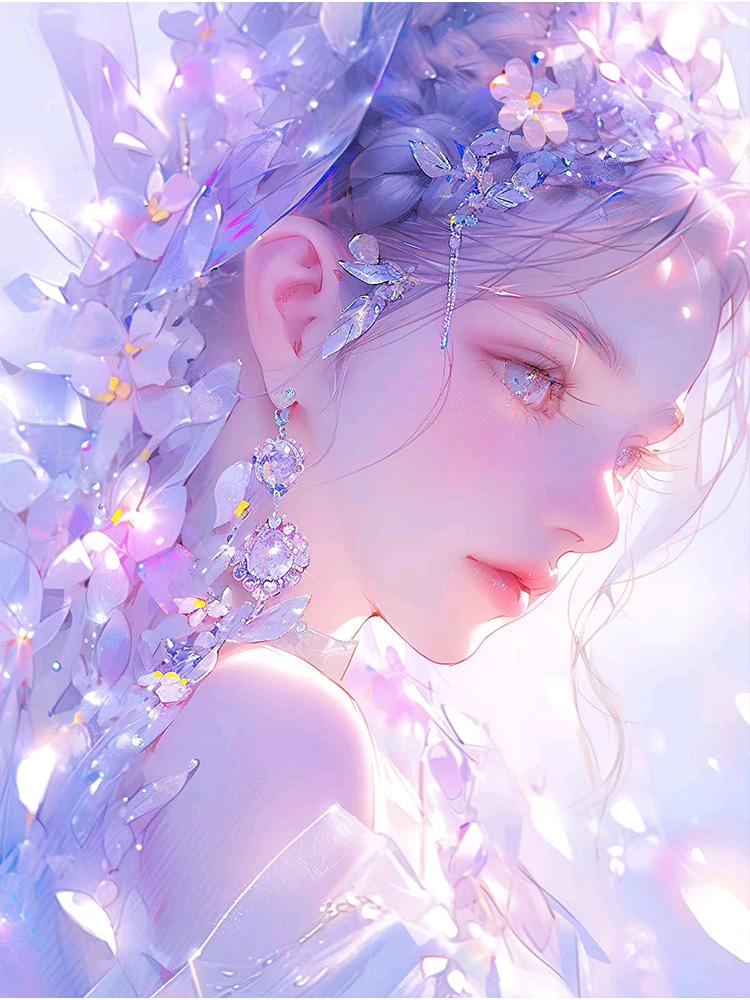 5D DIY Diamond Painting Cartoon Girl Mosaic Picture Needlework Full Diamond  Embroidery Cross Stitch Home Decorative