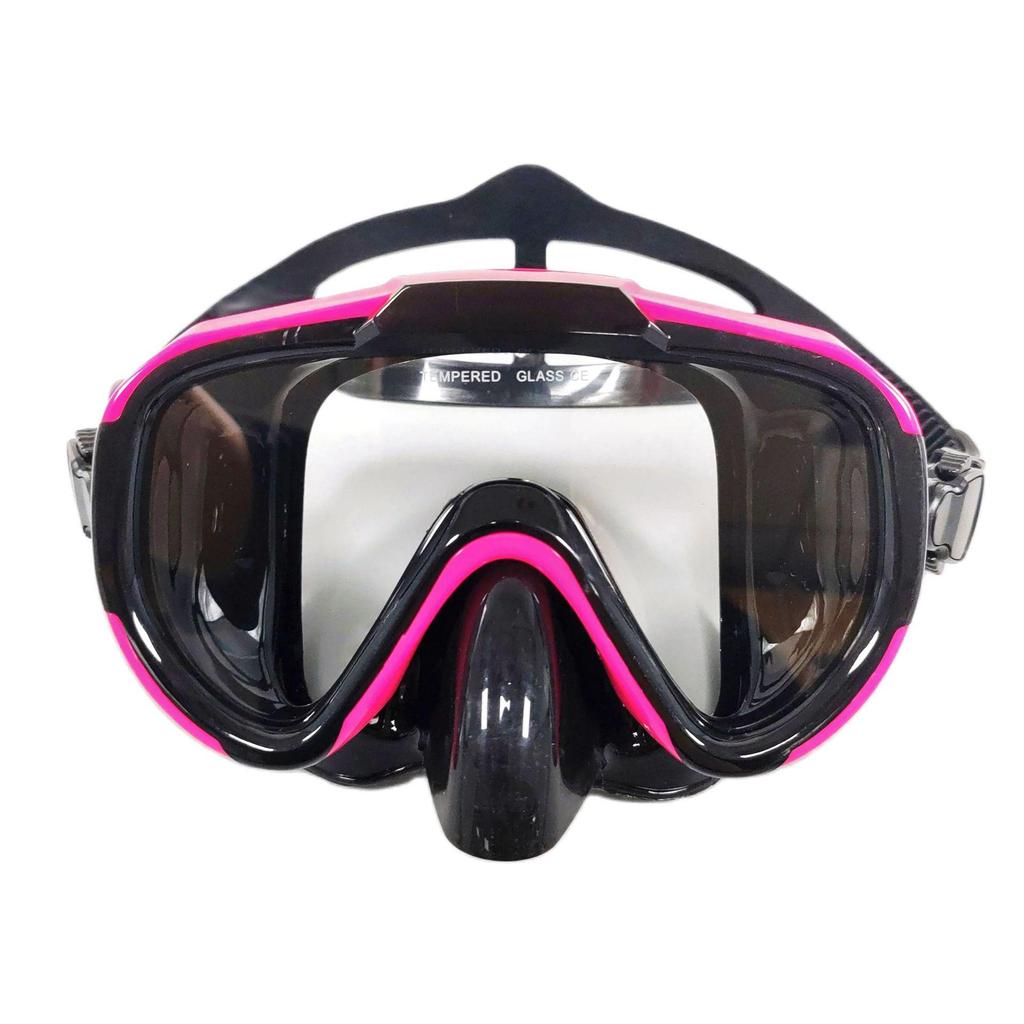 HD Diving Goggles: Large Frame Adult Snorkeling Mask with Tempered Glass & Liquid Silicone