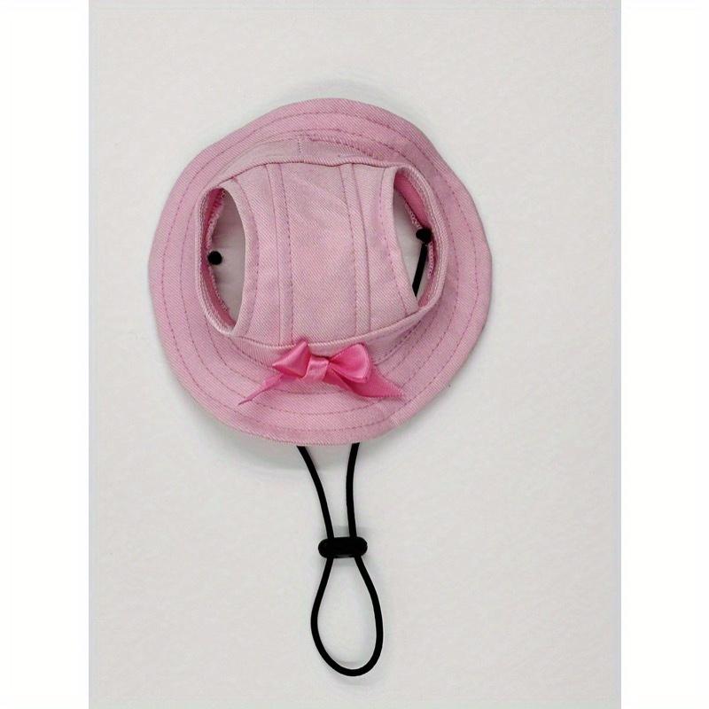 

Dog Ear Exposed Sun Hat, Cute Poodle Bucket Hat, UV Protection M розовый