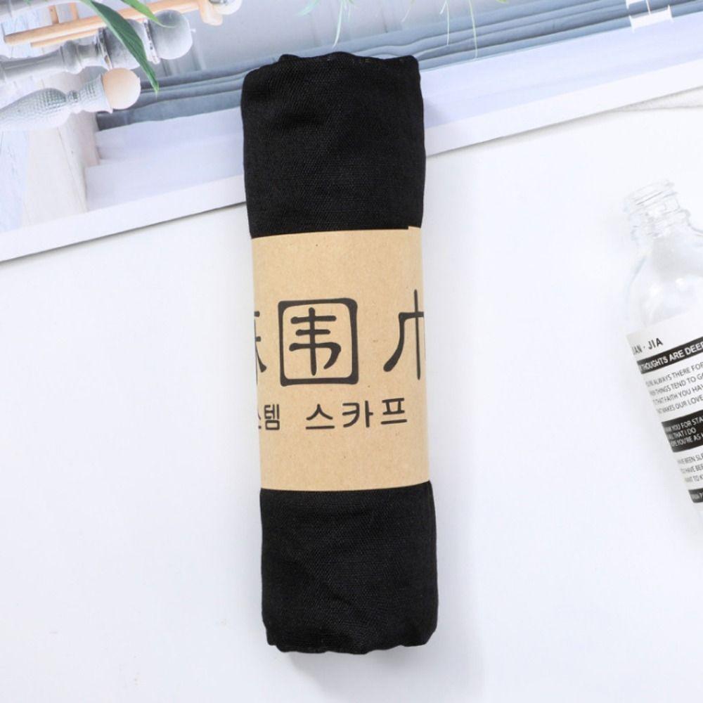 

Summer Sun Protection Scarf Soft Long Pashmina Shawls for Women Men чёрный