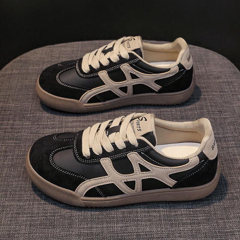 Retro leather Forrest Gump shoes children's 2025 autumn new sports running shoes casual soft-soled German training shoes women's single shoes