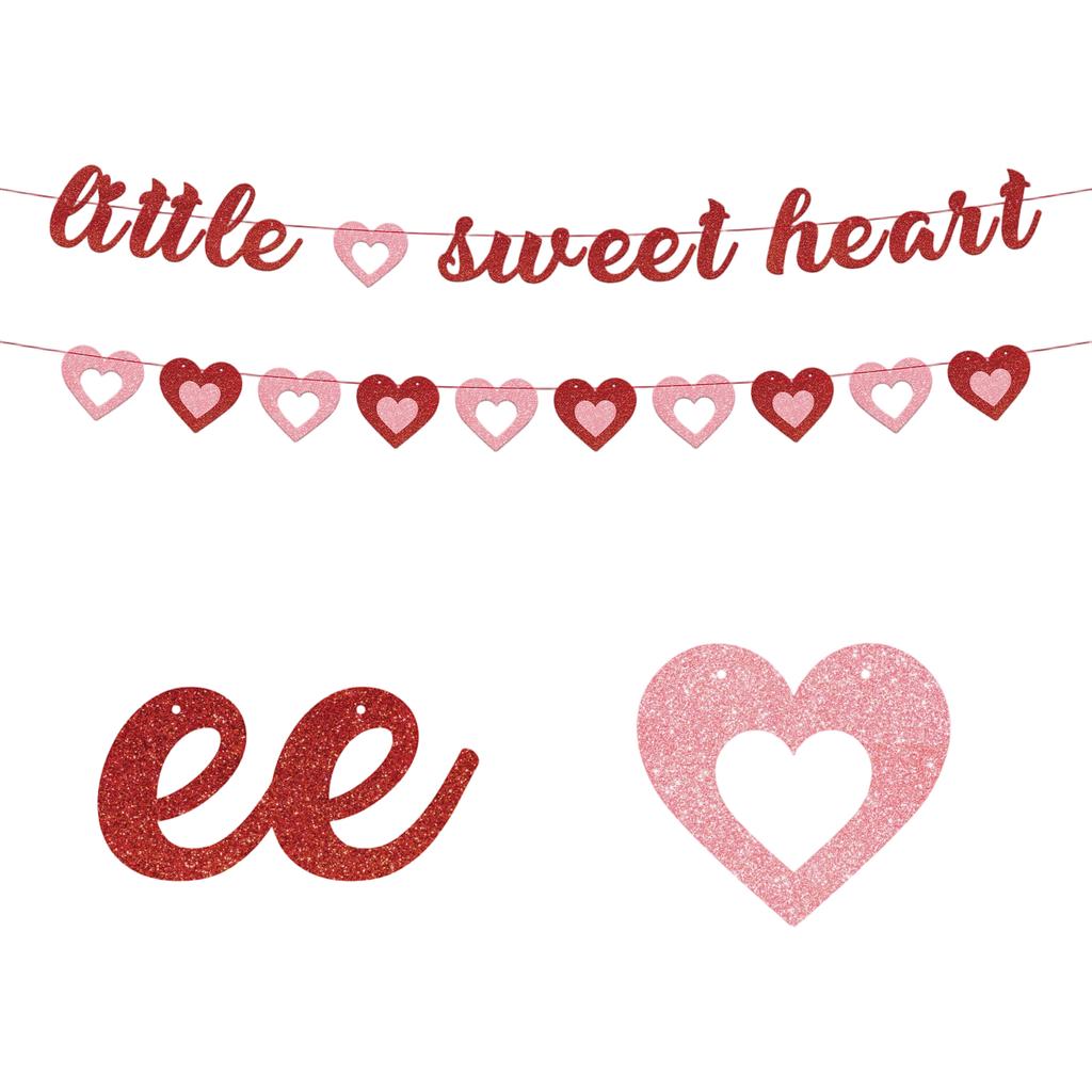Valentine's Day Heart-shaped Banner Party Decorations Valentine's Day Garland Banners Proposal Decorations
