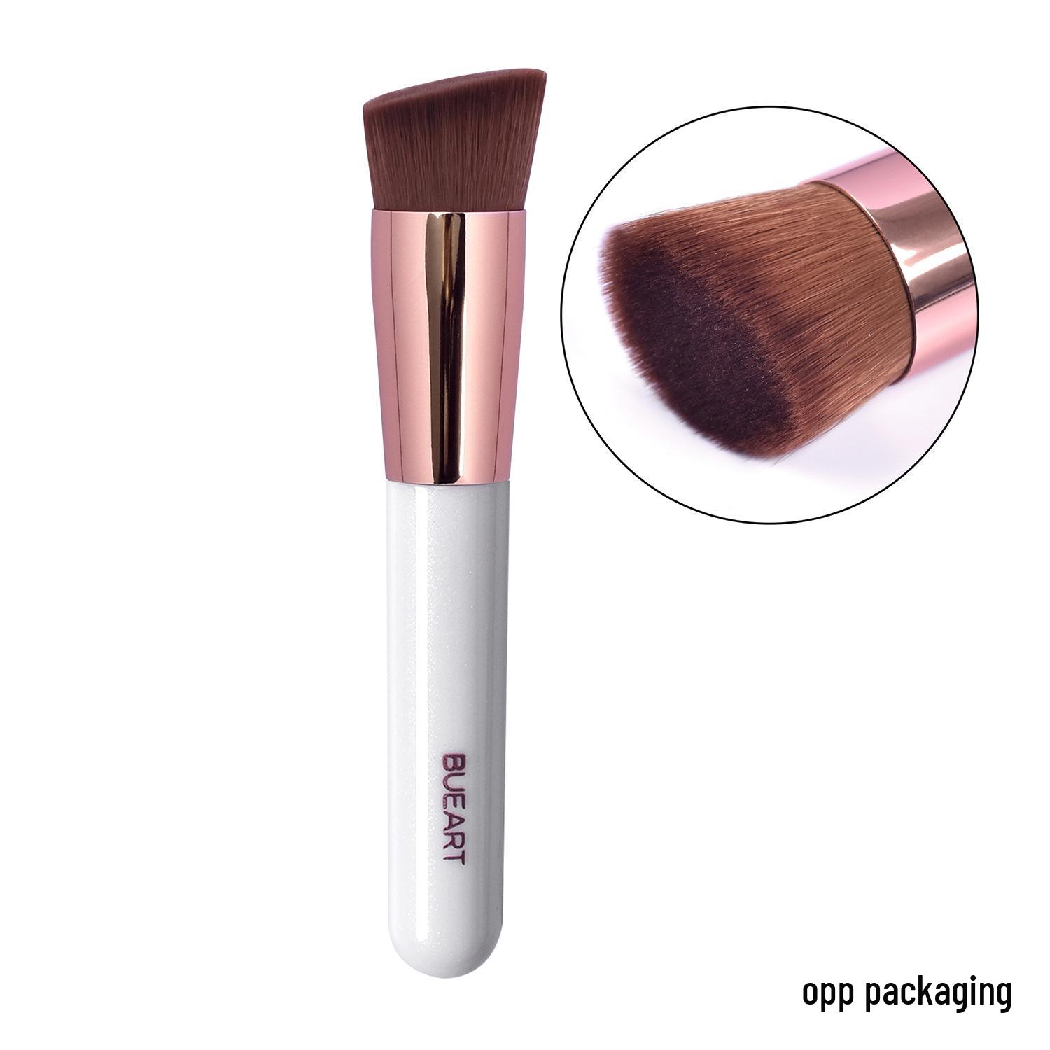 

Bi Youyi High-Yield Angled Foundation Brush - Flat Concave Liquid Makeup Tool.