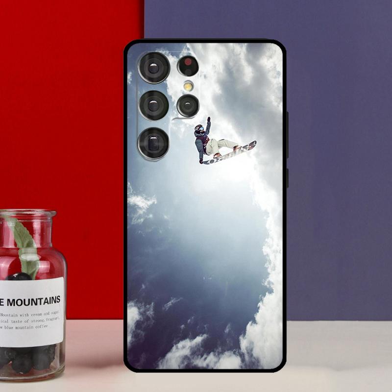 Cool Sports Snowboarding Funda Case For Samsung Galaxy S25 Ultra S9 S10 S20 S21 FE S22 S23 Plus S24 Ultra Phone Cover