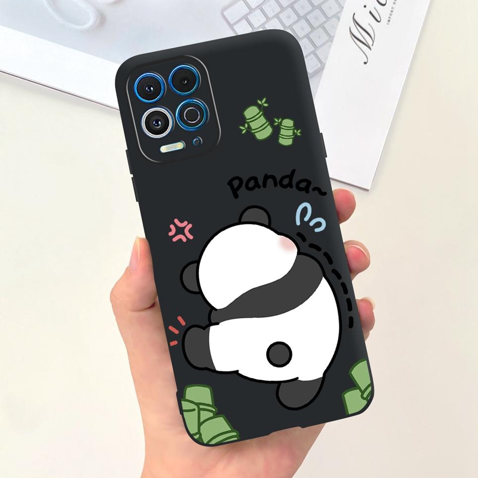 For Motorola Moto G100 Case Cute Panda Luxury Stylish Painting TPU Soft Phone Cover for Motorola Edge S 5G Bumper Silicone Coque