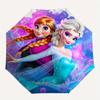 Disney Frozen,Elsa,Anna Manual Opening and Closing Umbrella, 8-Rib Reinforced Folding Design, Lightweight