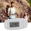 3D Sensor Pedometer Step Counting Device with Blue Backlight Clip On Pedometer with Detachable Back Clip and Lanyard