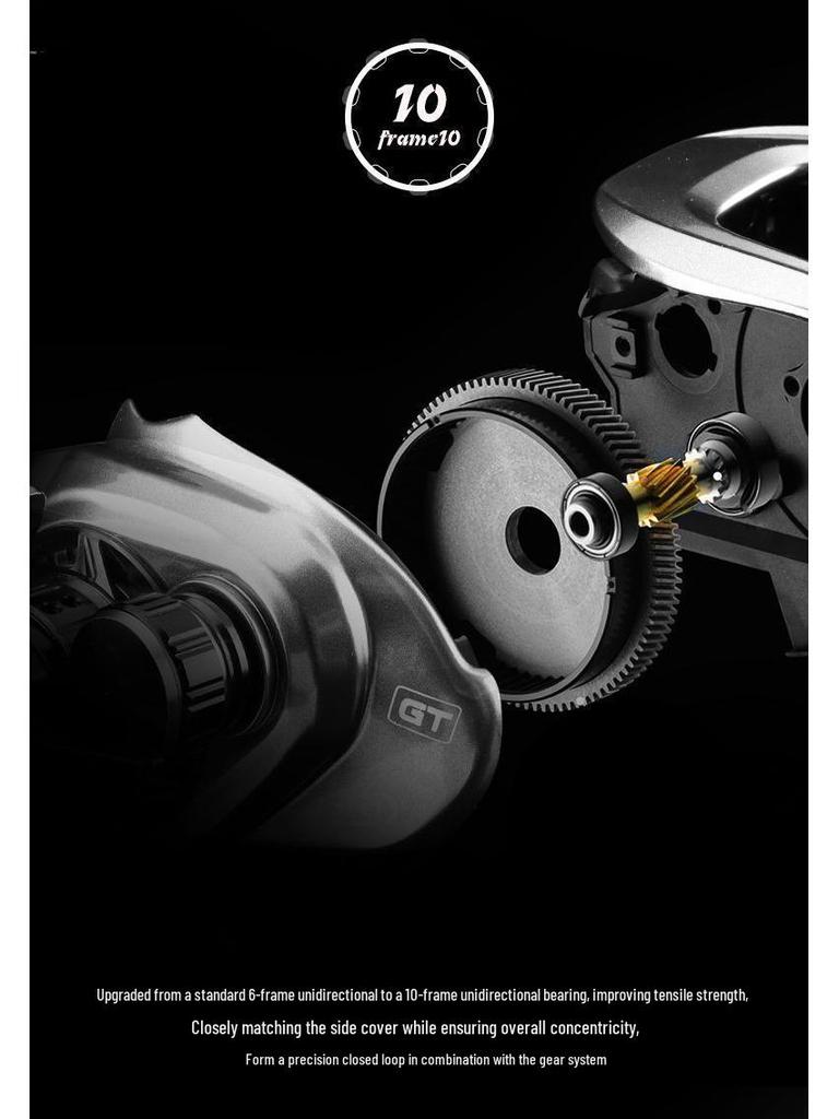 Michelle Jihu GTultra All-Purpose Long-Distance Baitcasting Reel Saltwater Micro Lure Anti-Backlash Reel