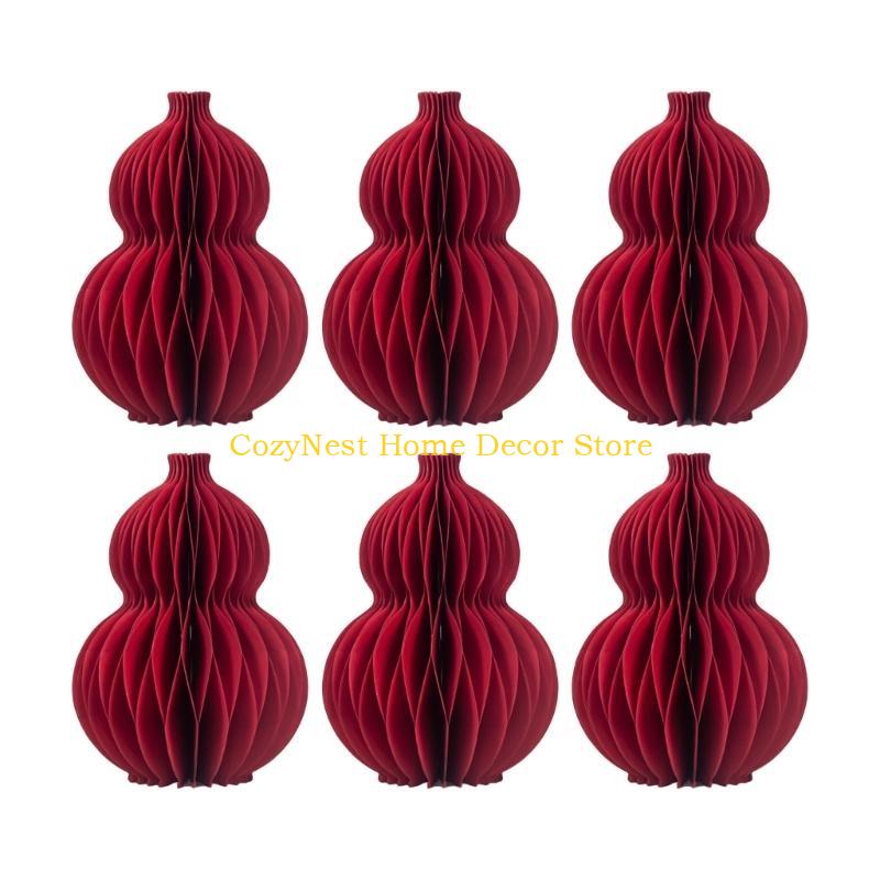 92MF 6 штук Стильные подвесные фонари-горлянки для китайского Нового года и особого события