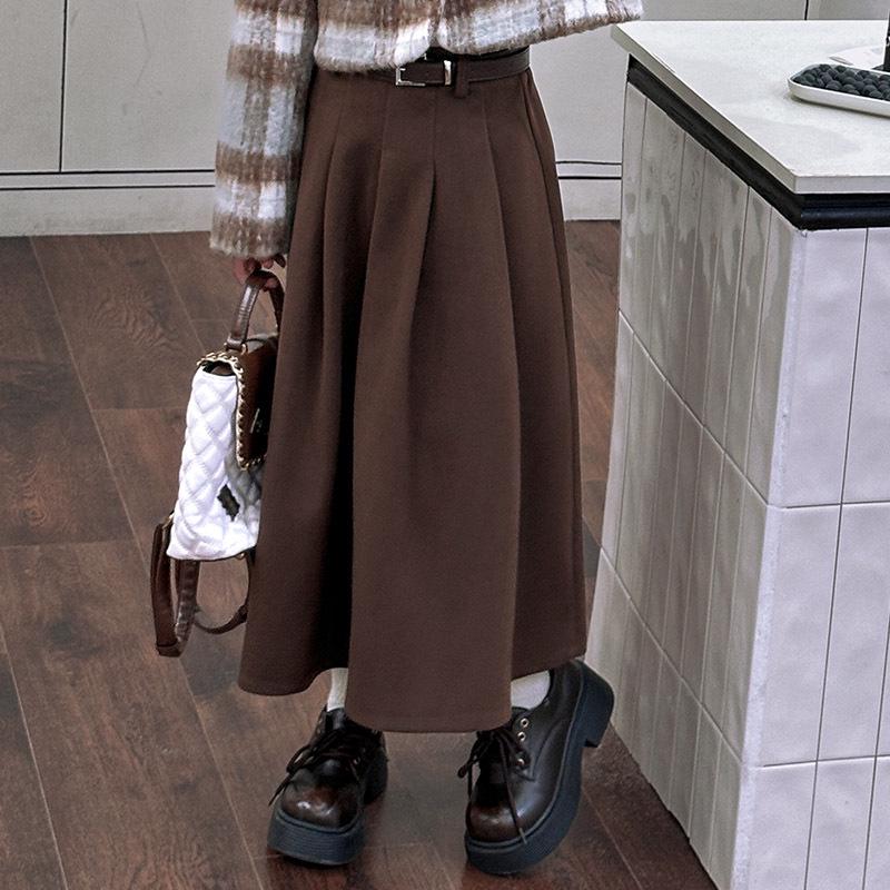 Girls' High-End Midi Skirt Set - Autumn/Winter 2025 Fashion