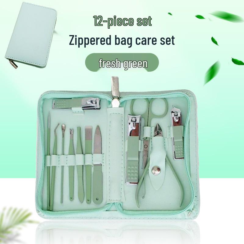 Stainless Steel Manicure Nail Clipper Set - Complete Grooming Tools Kit